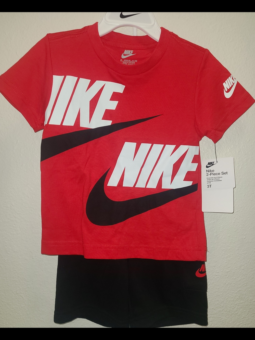 Nike Red and Black Kids Matching Set